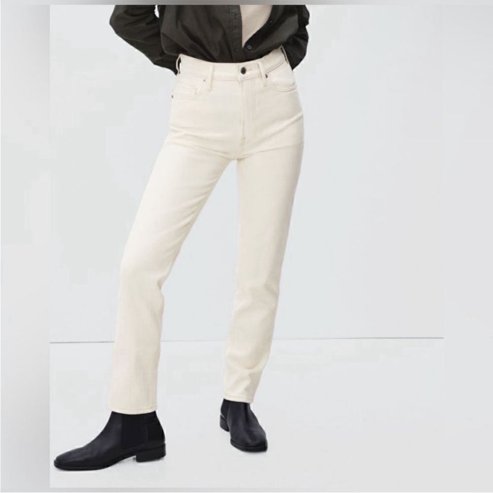 Everlane  The Original cheeky Straight legs White Jeans Women Size 0